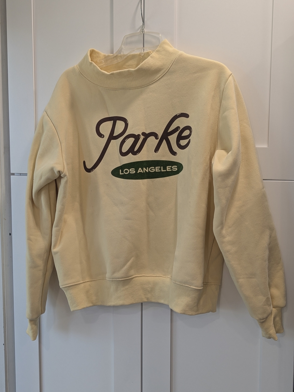 Parke Los Angeles Cream Logo Sweatshirt